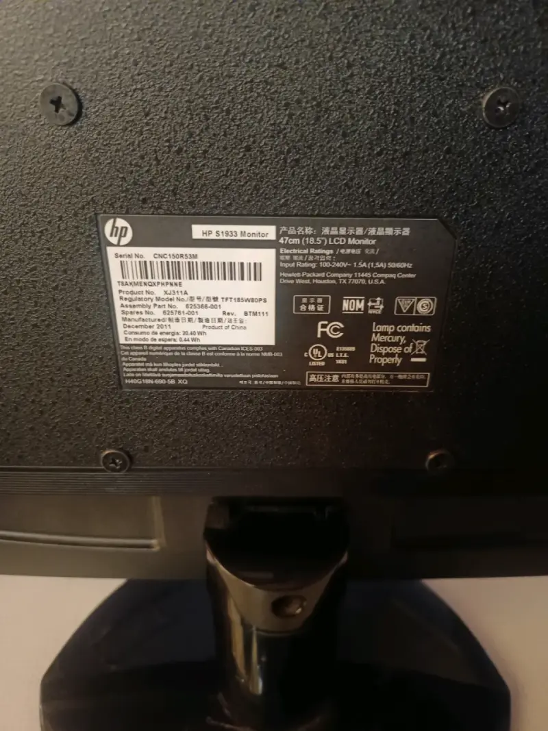 Monitor HP S1933 - 5