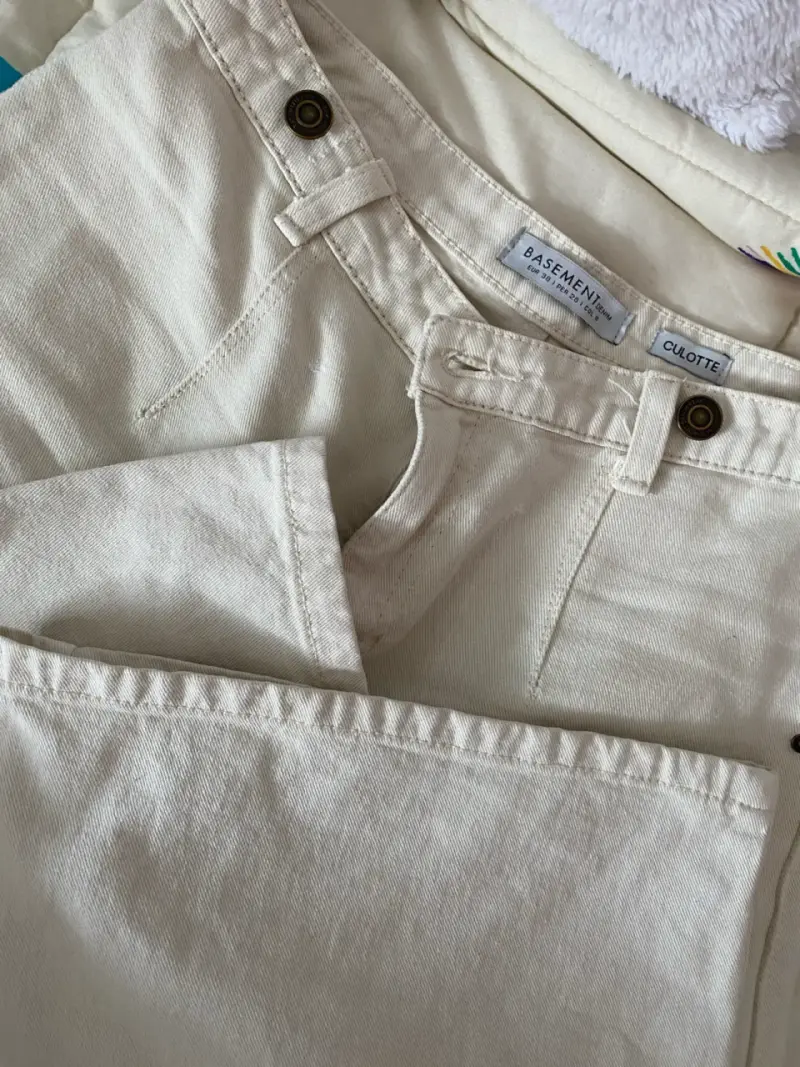 Pantalones culotte Basement beige - 1