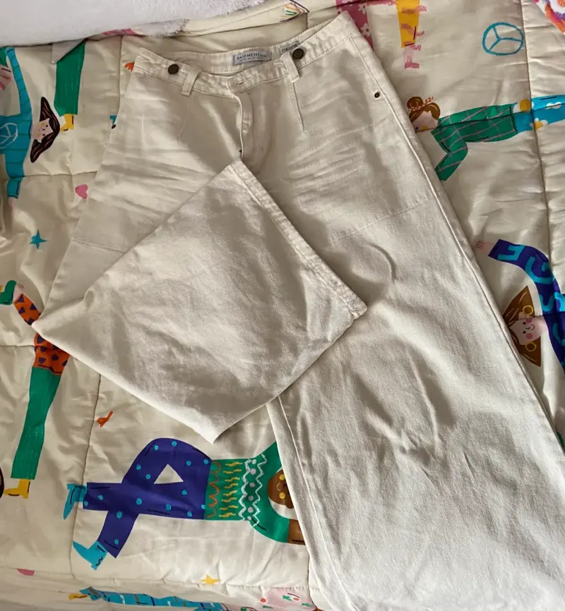 Pantalones culotte Basement beige - 4