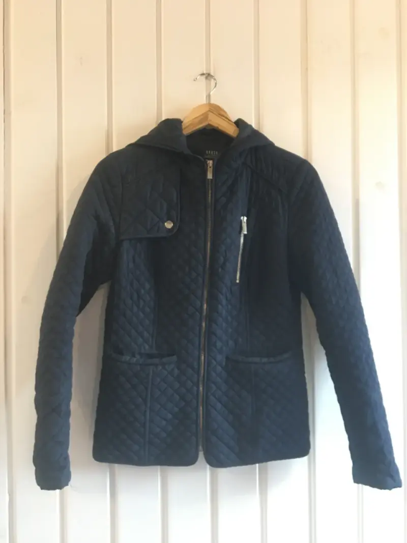 Chaqueta acolchada azul marino - 1