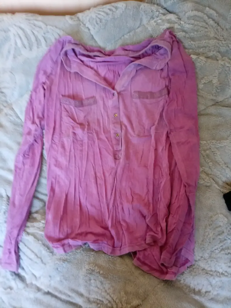 Blusa larga morada