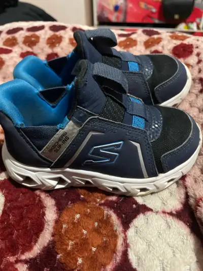 Zapatillas azules Skechers niño - miniatura 1