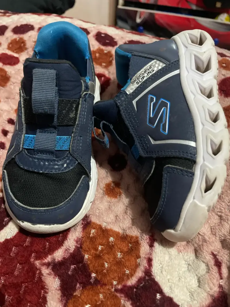 Zapatillas azules Skechers niño - 2