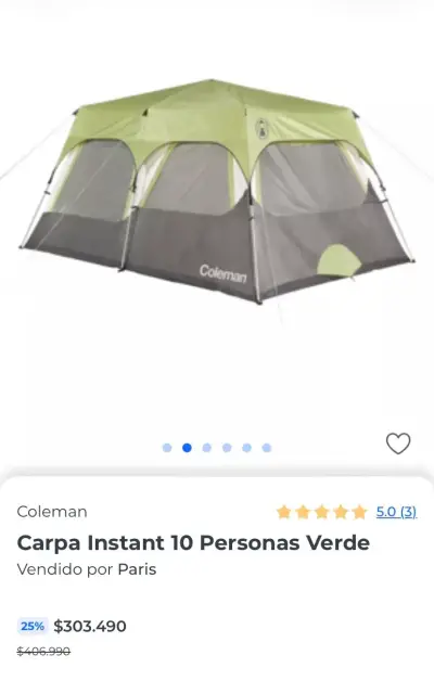 Carpa Coleman para 10 personas - miniatura 3