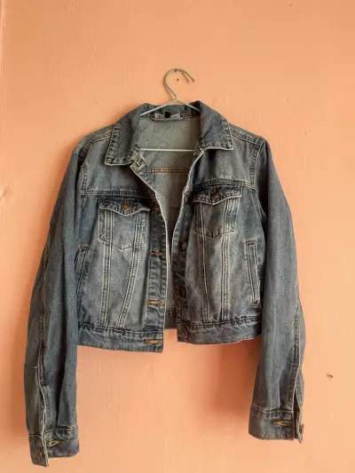 Chaqueta de mezclilla azul - miniatura 1