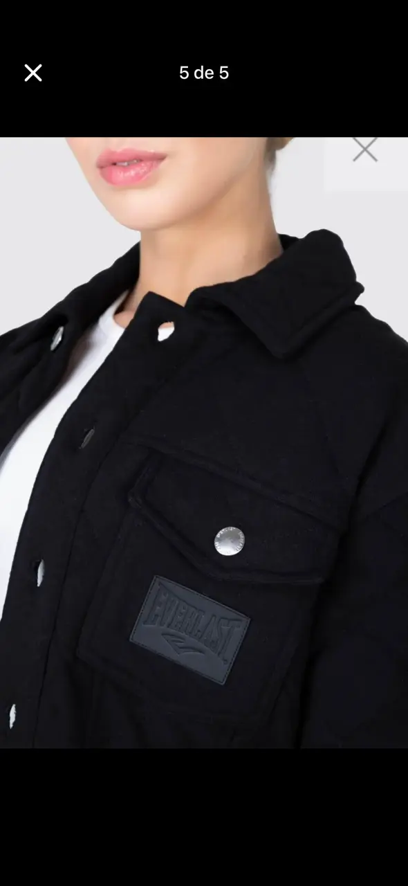 Chaqueta negra acolchada - 4