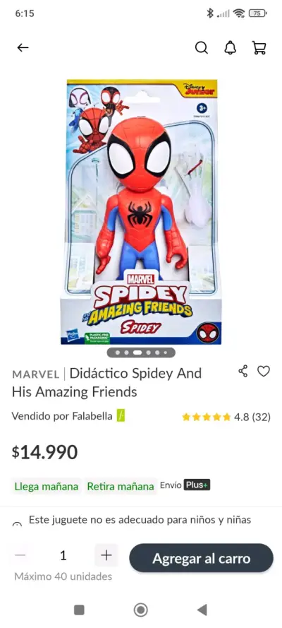 Figura Spidey Marvel - miniatura 2