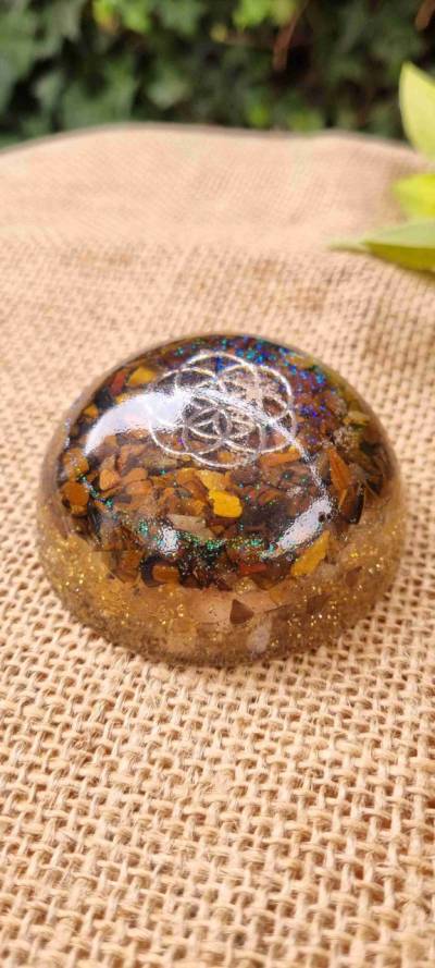 Orgonita decorativa con cobre - miniatura 1