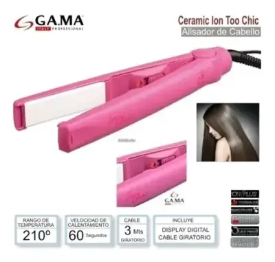 Plancha de pelo rosa compacta - miniatura 1