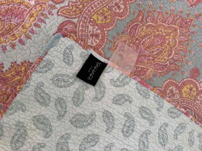 Cubrecama Quilt diseño bohemio, reversible. - miniatura 2