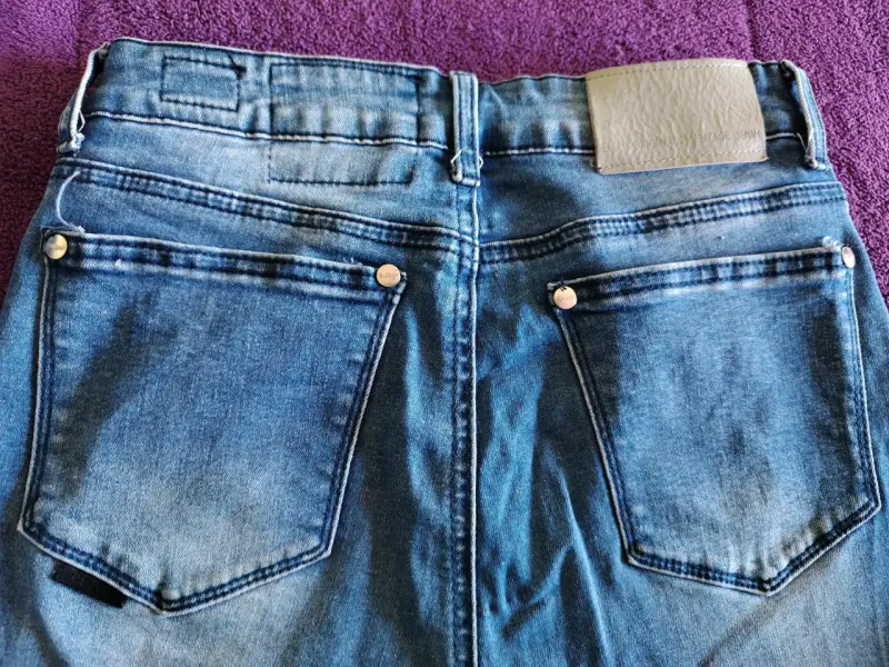 Jeans de mezclilla azul - 4