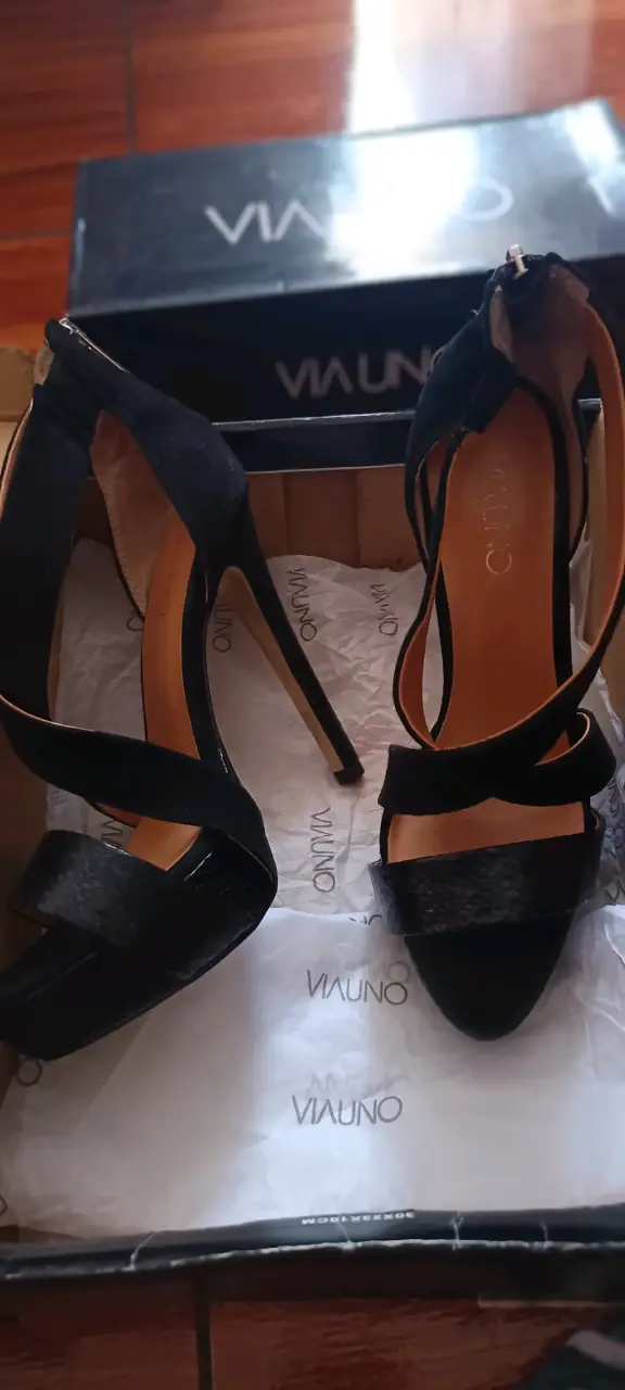 Zapatos de tacón Via Uno negros - 4