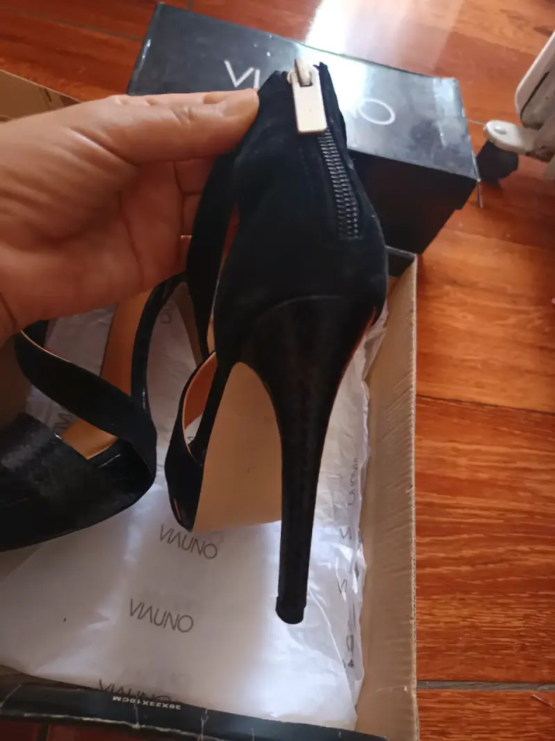 Zapatos de tacón Via Uno negros - 6