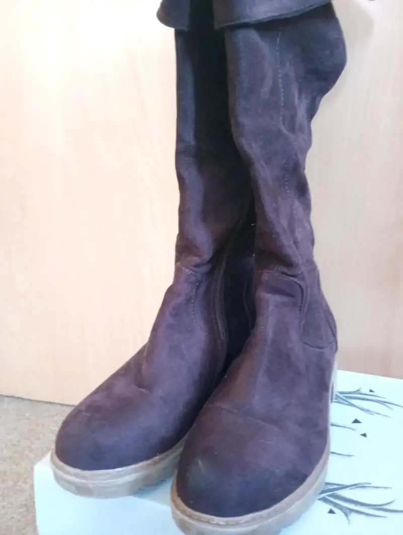 Botas de gamuza marrón - 2