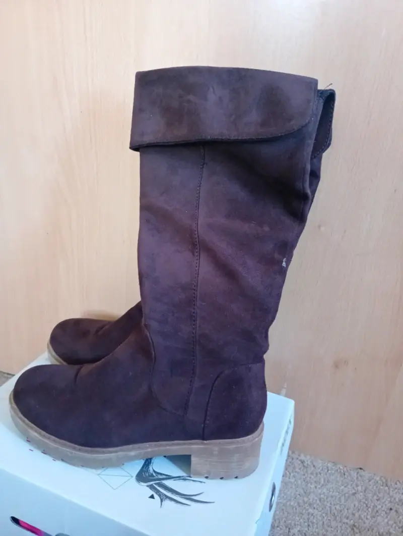 Botas de gamuza marrón - 3