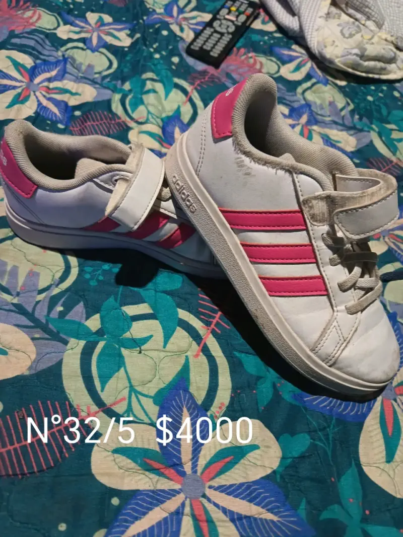 Zapatillas infantiles rosa N°32 - 4