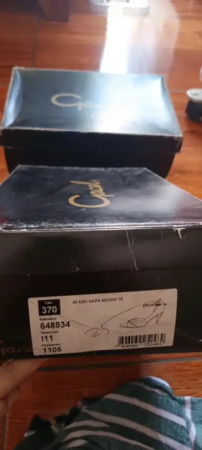 Tacones negros elegantes marca Gacel, originales - miniatura 3