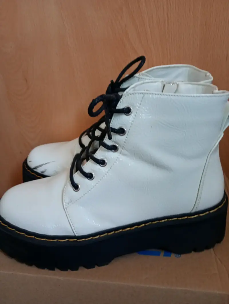 Botas blancas plataforma - 3