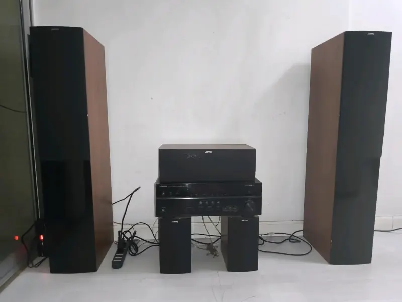 Home Theater Yamaha RX-V473 + Parlantes Jamo | Blu - 1