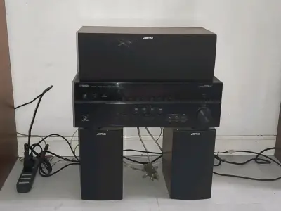 Home Theater Yamaha RX-V473 + Parlantes Jamo | Blu - miniatura 2