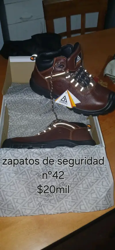 Zapatos de seguridad marrones - miniatura 1