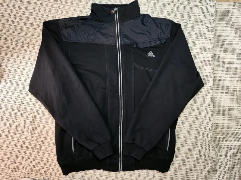 Chaqueta deportiva de hombre, negra, Adidas XL - 4