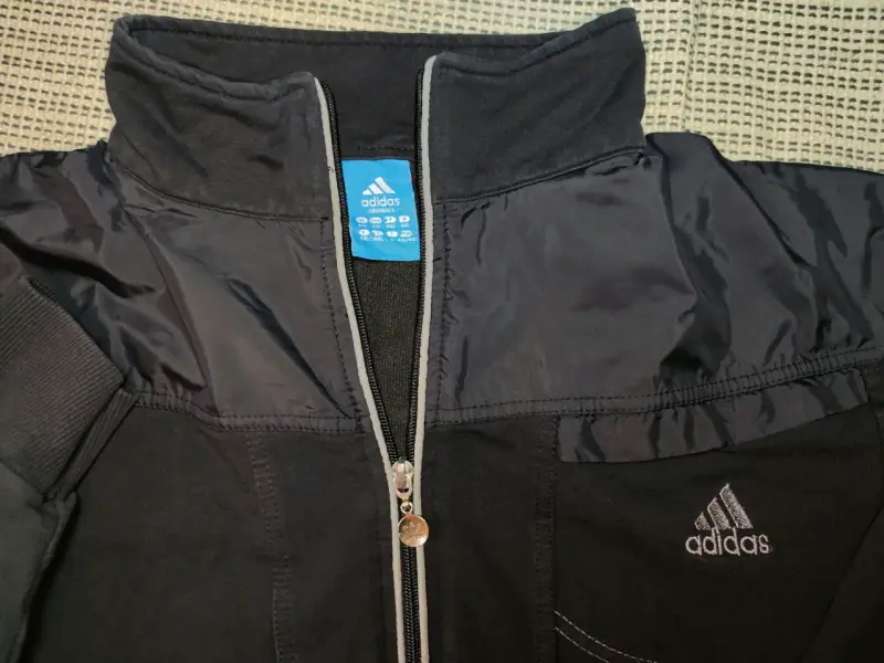 Chaqueta deportiva de hombre, negra, Adidas XL - 5