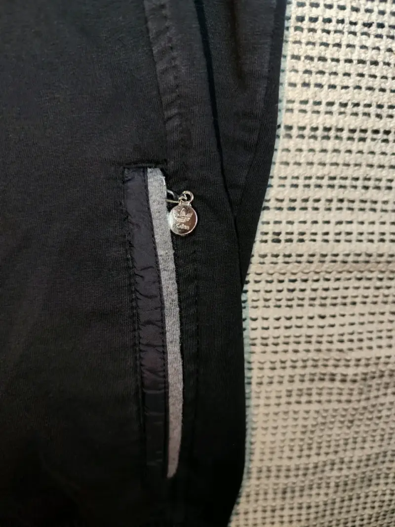 Chaqueta deportiva de hombre, negra, Adidas XL - 6