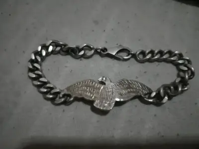 Pulsera de plata con águila - miniatura 1