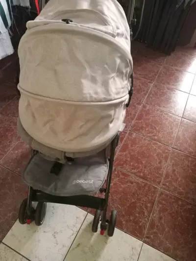 Coche de bebé gris Bebesit - miniatura 2