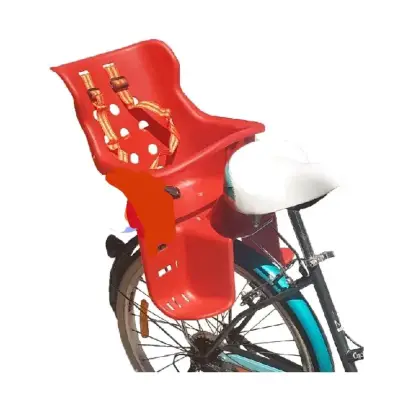Silla de bebé para bicicleta roja - miniatura 1