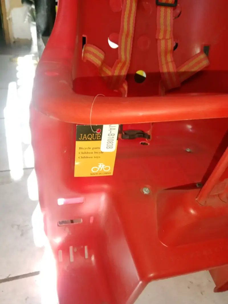 Silla de bebé para bicicleta roja - 4