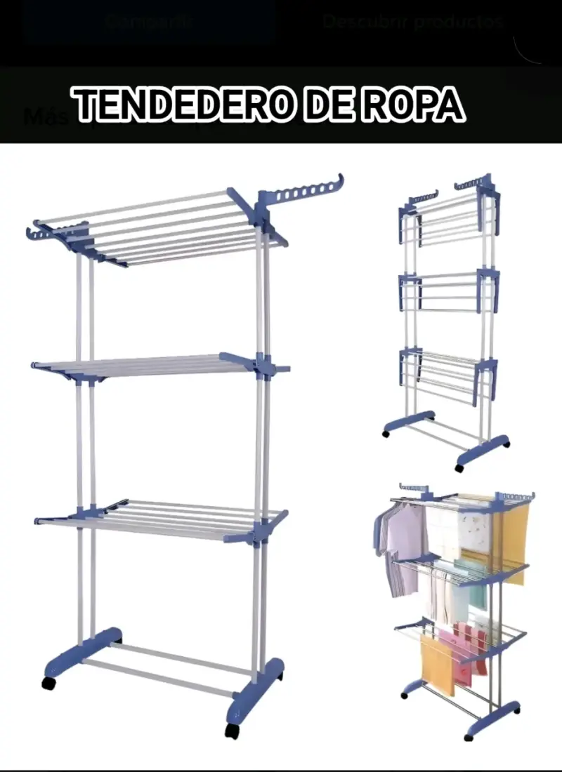 Tendedero de ropa plegable