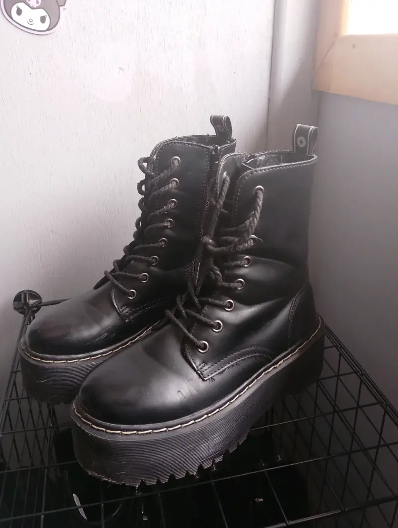 Botas plataforma negras - 1