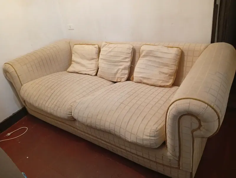 Sofá beige en buen estado - 1