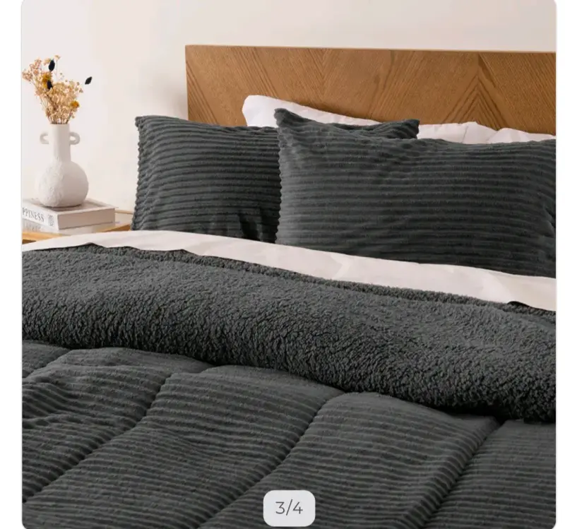 Ropa de cama gris oscuro - 1