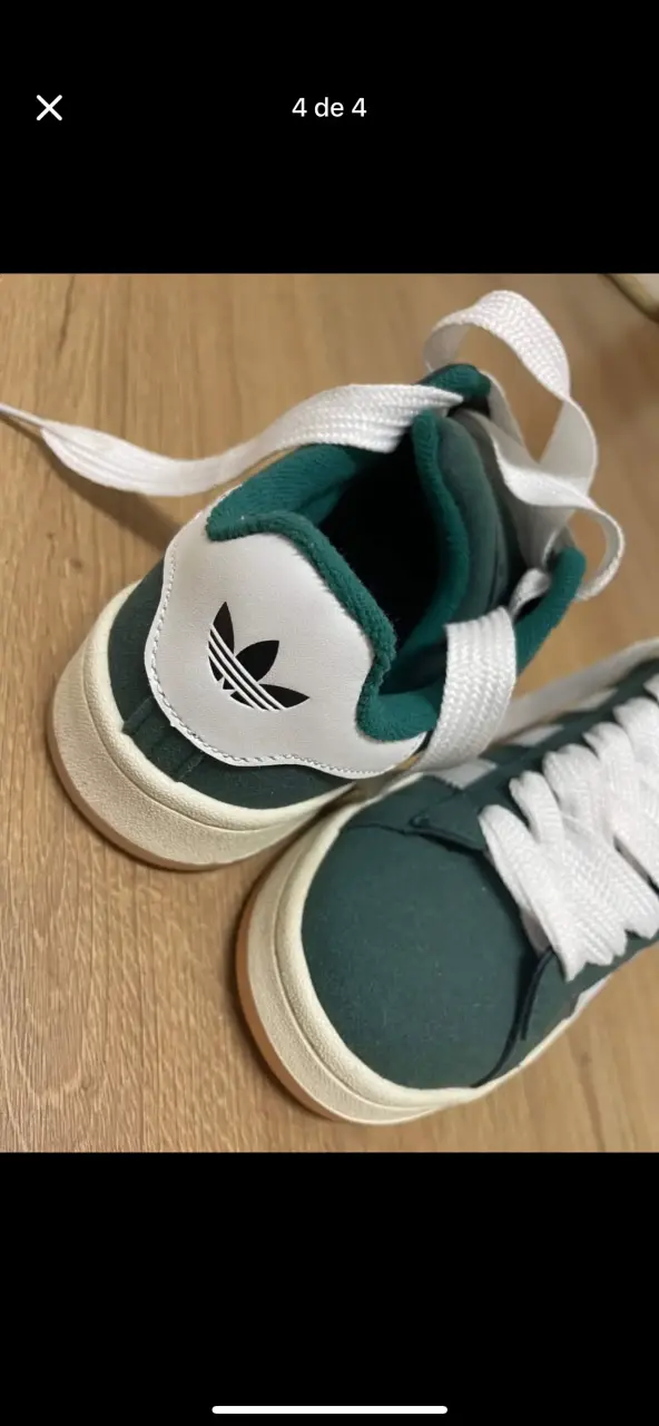 Zapatillas verdes Campus con blanco - 3