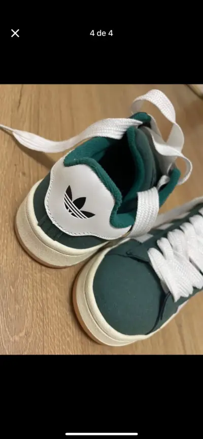 Zapatillas verdes Campus con blanco - miniatura 3