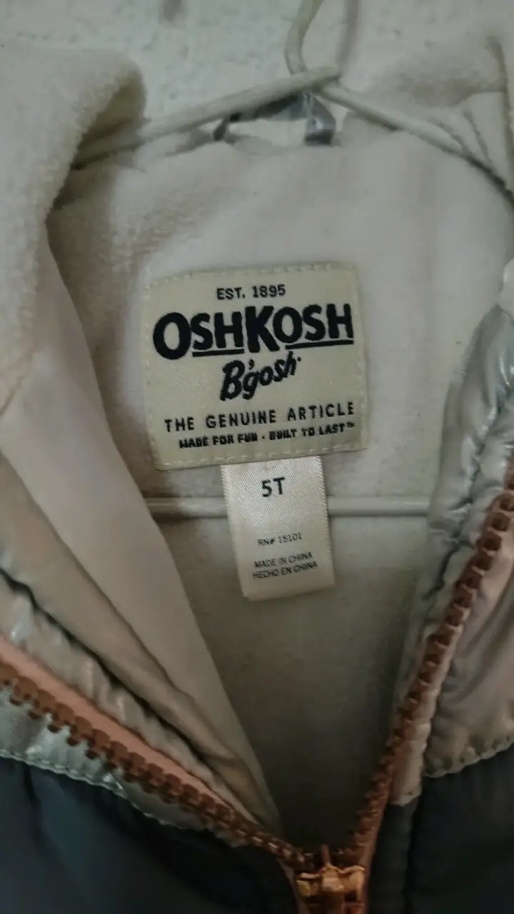 Parka Oshkosh gris y rosa - 4