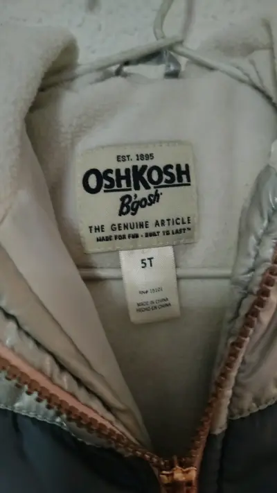 Parka Oshkosh gris y rosa - miniatura 4