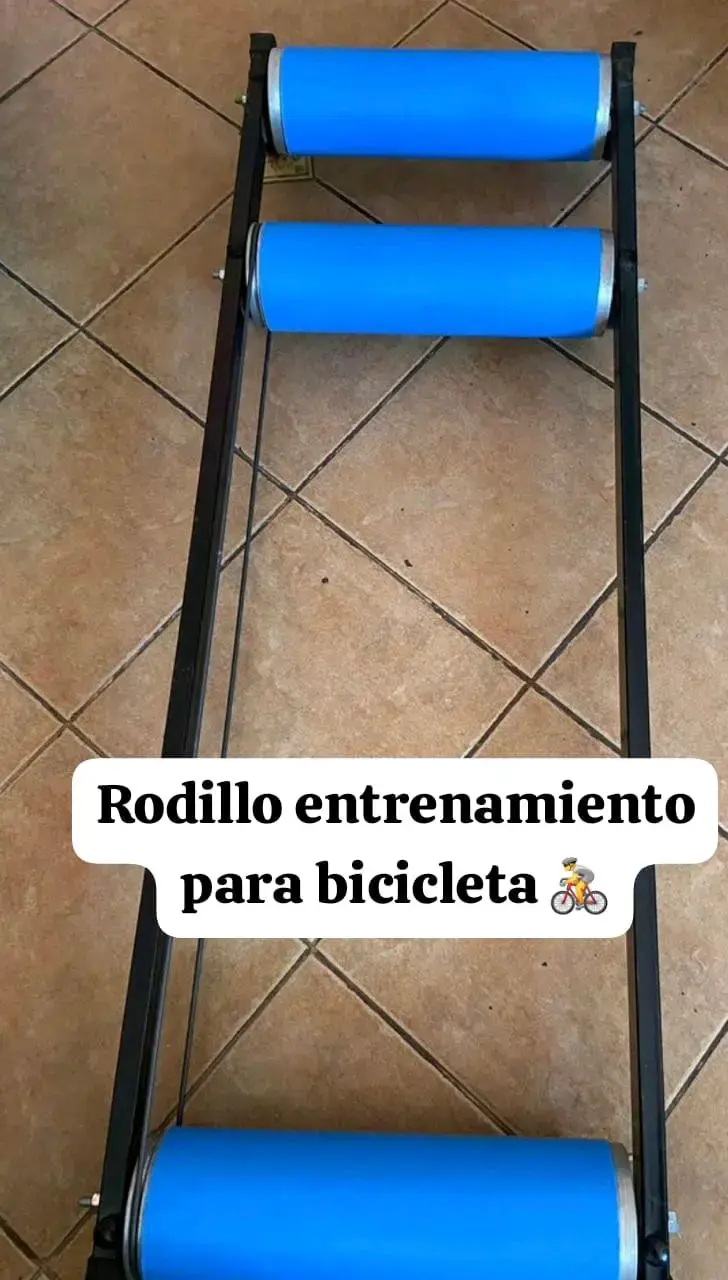 Rodillo para bicicleta azul - 2