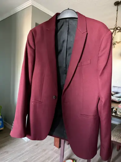Blazer burdeo Zara - miniatura 1