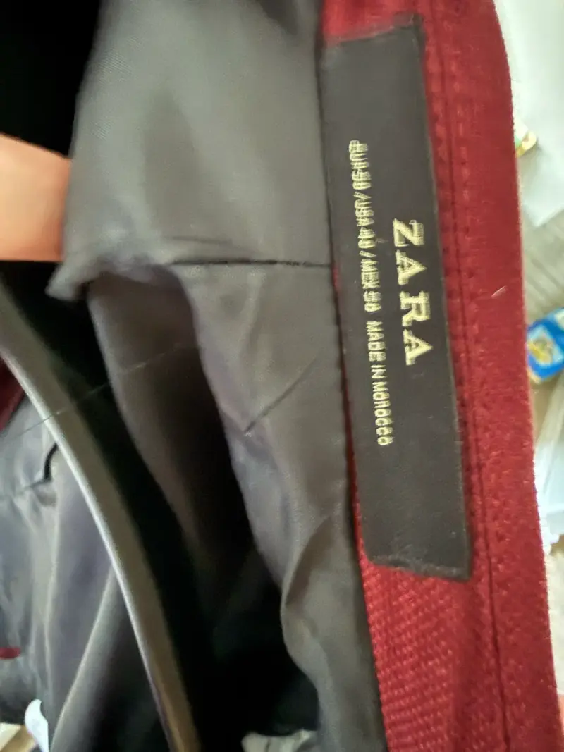 Blazer burdeo Zara - 2