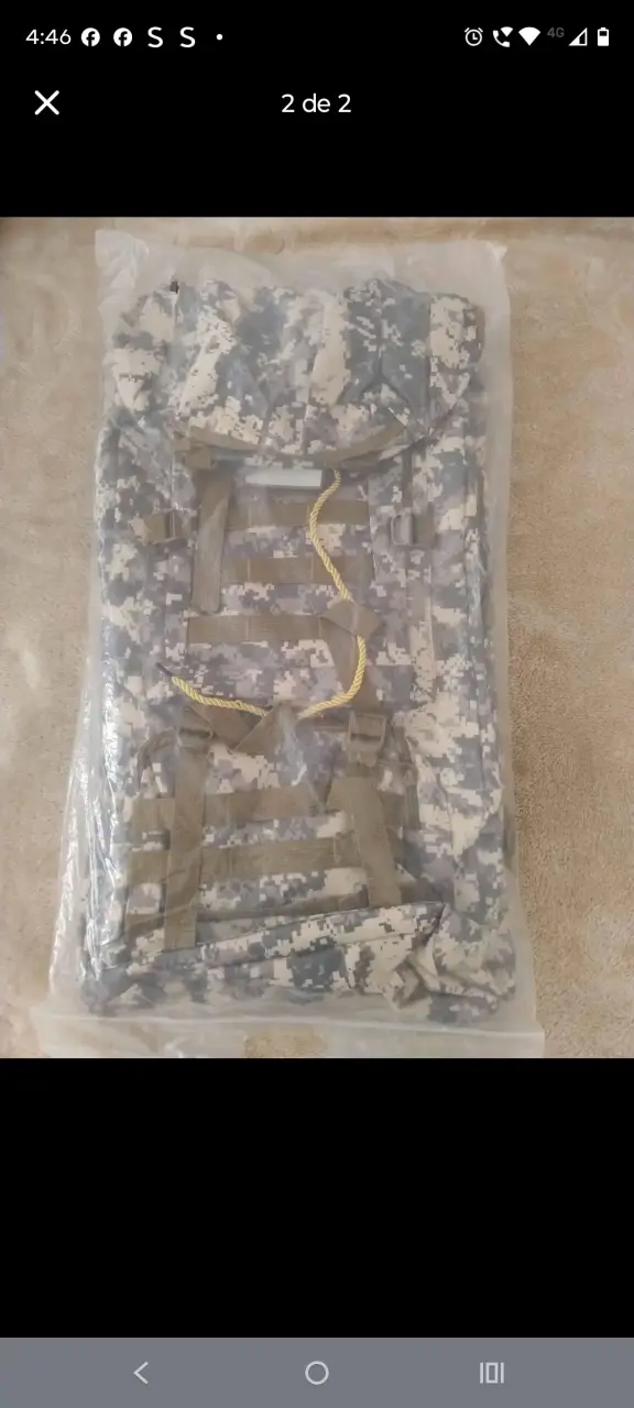 Mochila camuflaje militar 80 litros - 2