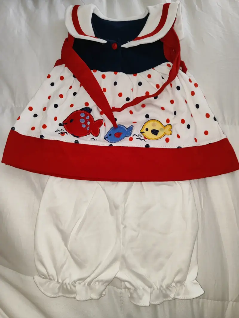 Vestido bebé con diseño de peces - 2
