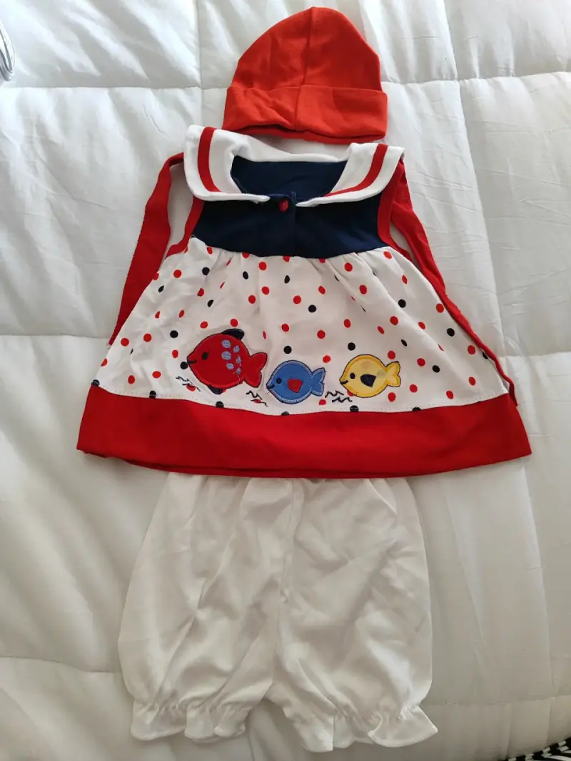 Vestido bebé con diseño de peces - 3