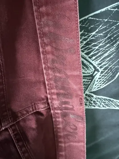 Pantalones burdeos mujer - miniatura 2