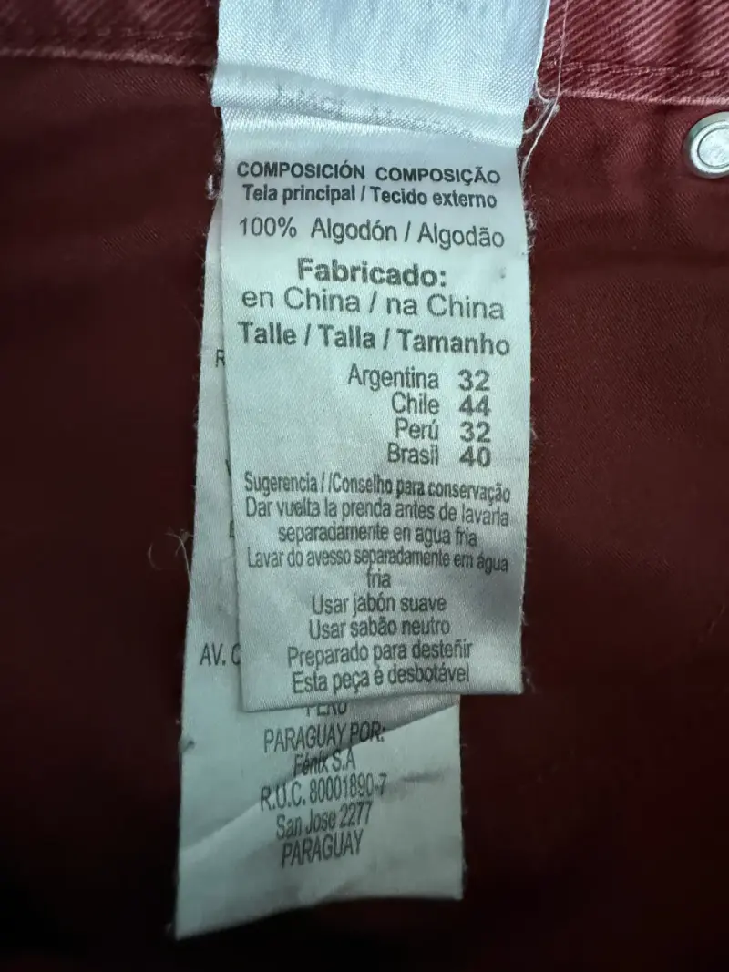 Pantalones burdeos mujer - 4