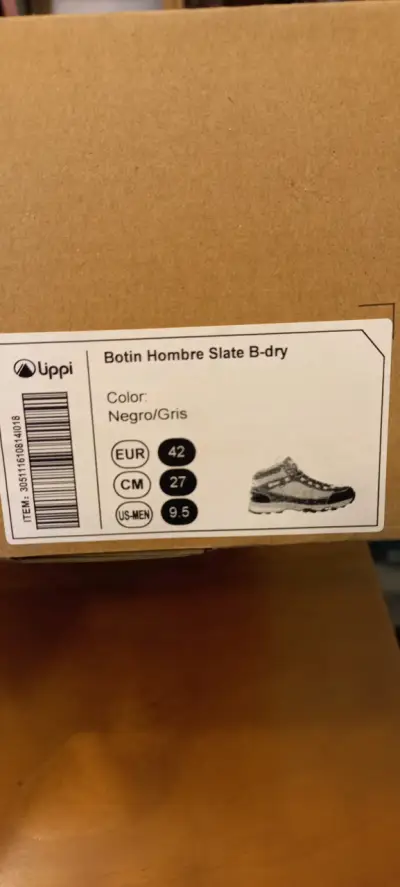 Botines Hombre Negro/Gris - miniatura 1