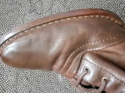 Botas altas de cuero café talla 38. - miniatura 6